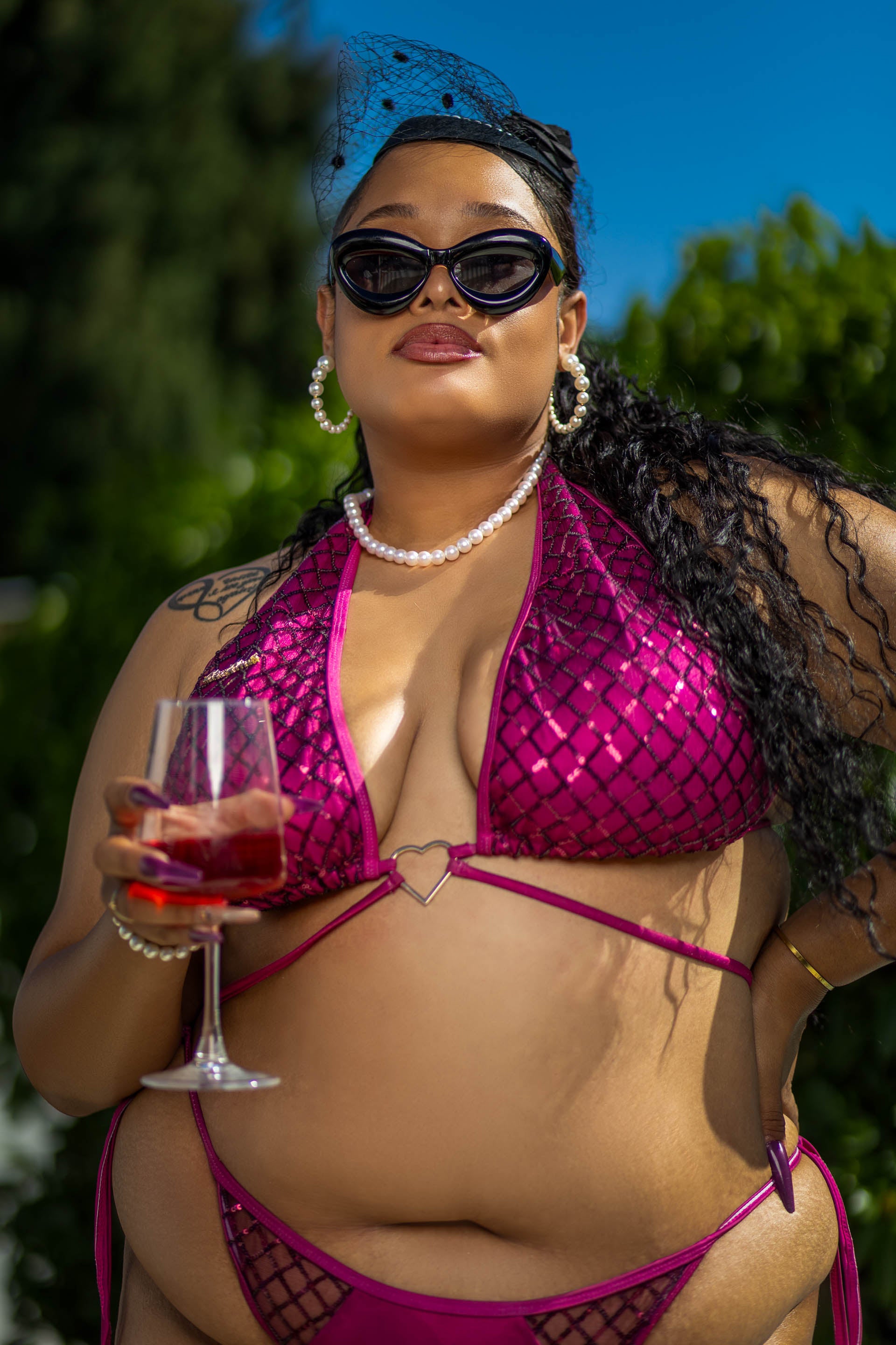 Fine LIke Wine Simple Fashionable Bikini Two-Piece w/ Wrap Cover Up For Vacation, Summer Beach