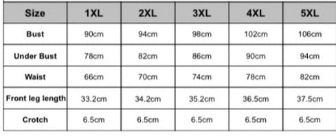 Haute Tropics Sizes